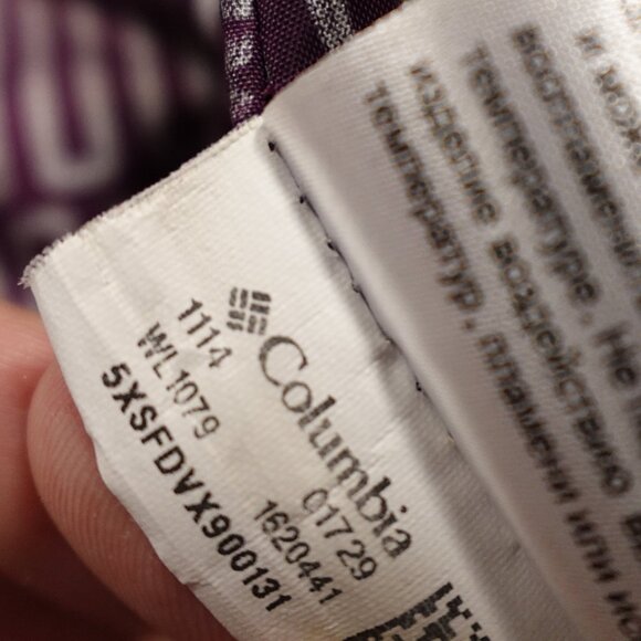 Columbia Thermal Coil Insulated Hooded Jacket Women's Large Purple Pink Puffer‎ - Picture 13 of 15